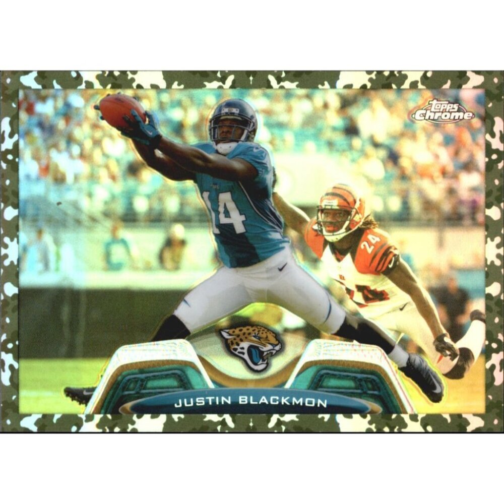 2013 Topps Chrome Camo Refractors Jaguars Card #173 Justin Blackmon 378/499